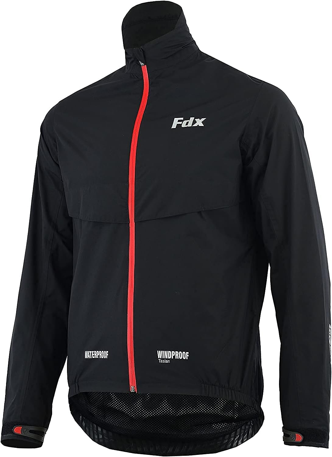 FDX Men's Waterproof Cycling Jacket Breathable Windproof Hi-Viz Rain Coat