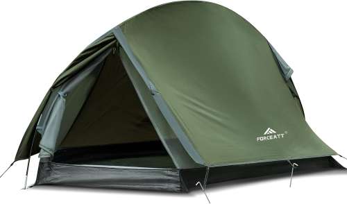 Forceatt Tent, 1/2 Person Two Doors Camping Tent, Ultralight Waterproof 1-2 Man Tent,Quick To Set Up,Portable,for Camping,Motorcycle Travel, Backpacking