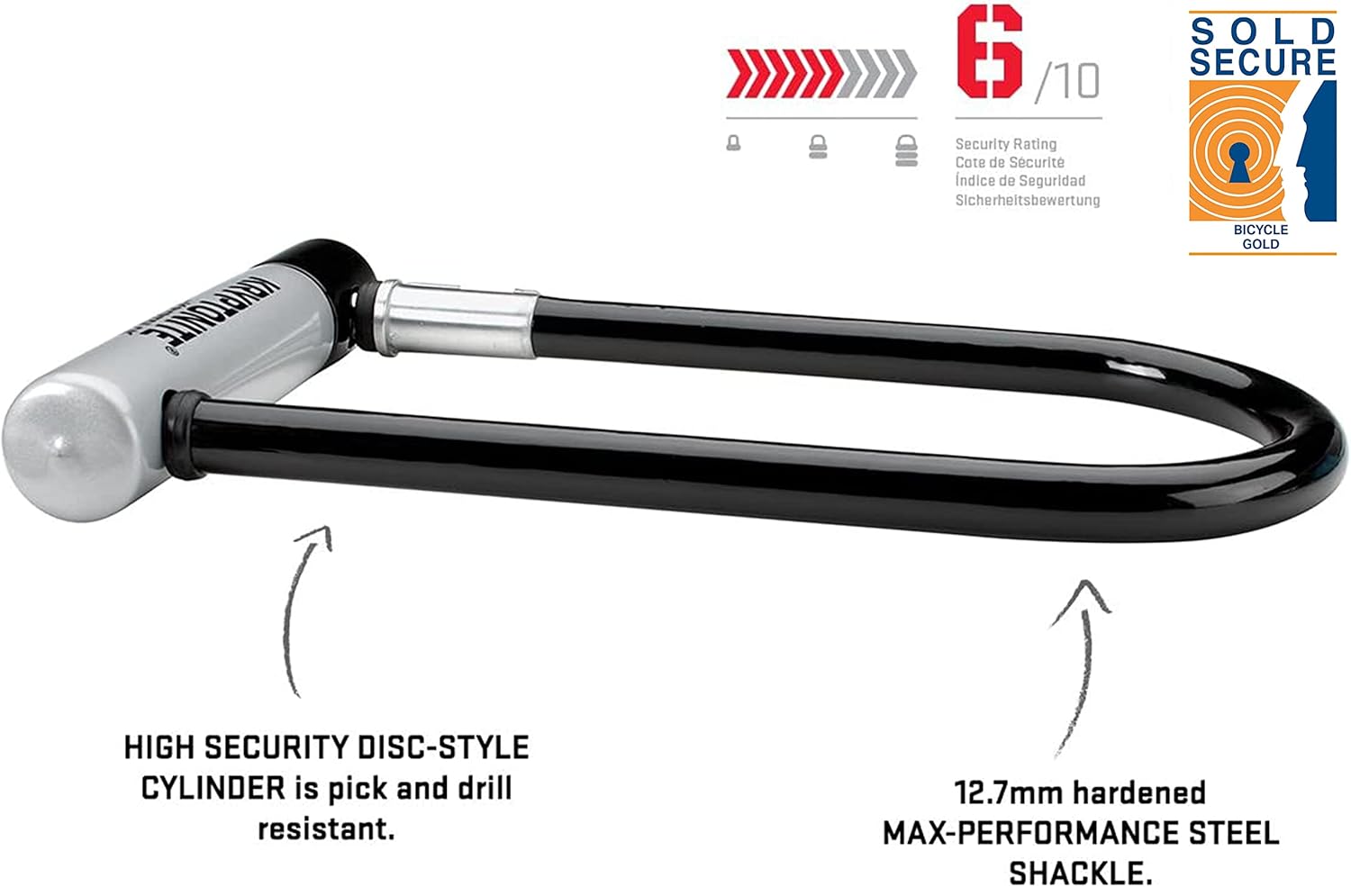 Kryptonite Kryptolok 12.7mm U-Lock with FlexFrame-U Bracket - Image 2