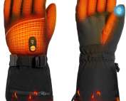 Minthouz Heated Gloves for Men Women, 7.4V 3000mAh Electric Heated Rechargeable Gloves with 6 Layer Shell, 3 Heat Levels, Touchscreen for Commuting, Driving & Outdoor Sports