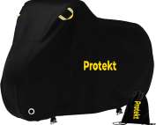 Protekt Bike Cover for 2 Bikes - 190T Nylon Push Bike Covers for Outside Storage, Heavy Duty, Waterproof, Dust Resistant, Anti Rain, UV Coated, Lock Holes Storage Bag for Mountain Bike/Bicycle/E-Bikes