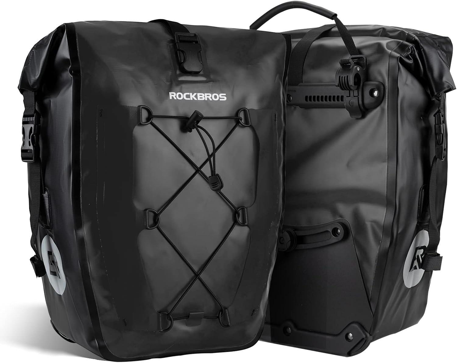 ROCKBROS Bike Pannier Bag 100% Waterproof, 25L-32L Rear Rack Bike Bag