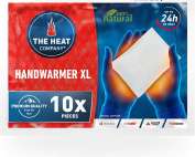 THE HEAT COMPANY Handwarmer XL - 10, 20 or 40 Pieces - EXTRA WARM - XL Hand Heat Pad - 24 Hours Warm Hands - Instant Heat - Air Activated - Purely Natural