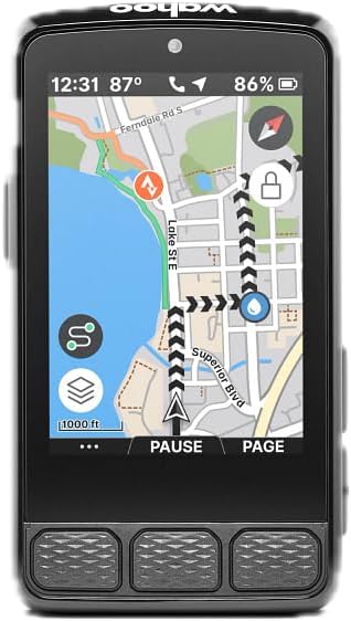 Wahoo Fitness ELEMNT ROAM V3 GPS Cycling/Bike Computer,Black