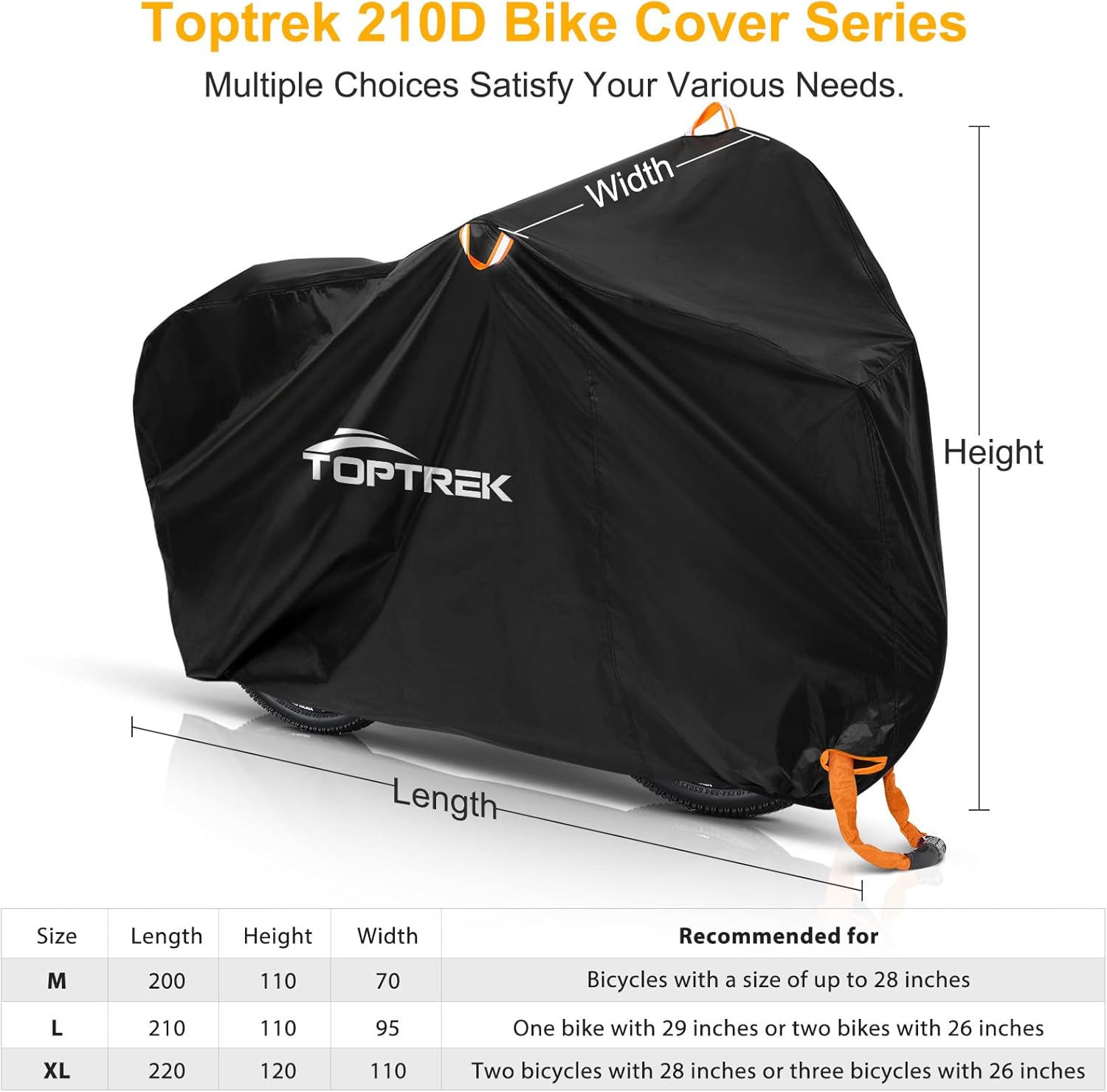 Toptrek Bike Cover, Outside Storage - Image 2