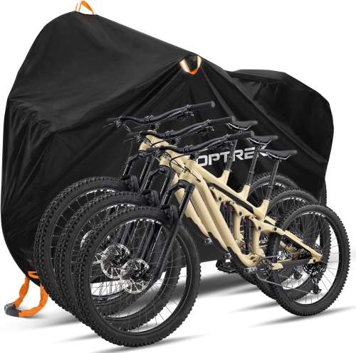 toptrek Bike Cover, Covers for Outside Storage 3 Bike-220 x 120 x110cm