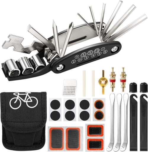 16 in 1 Multifunction Bike Tool Kit - Puncture Repair Kit