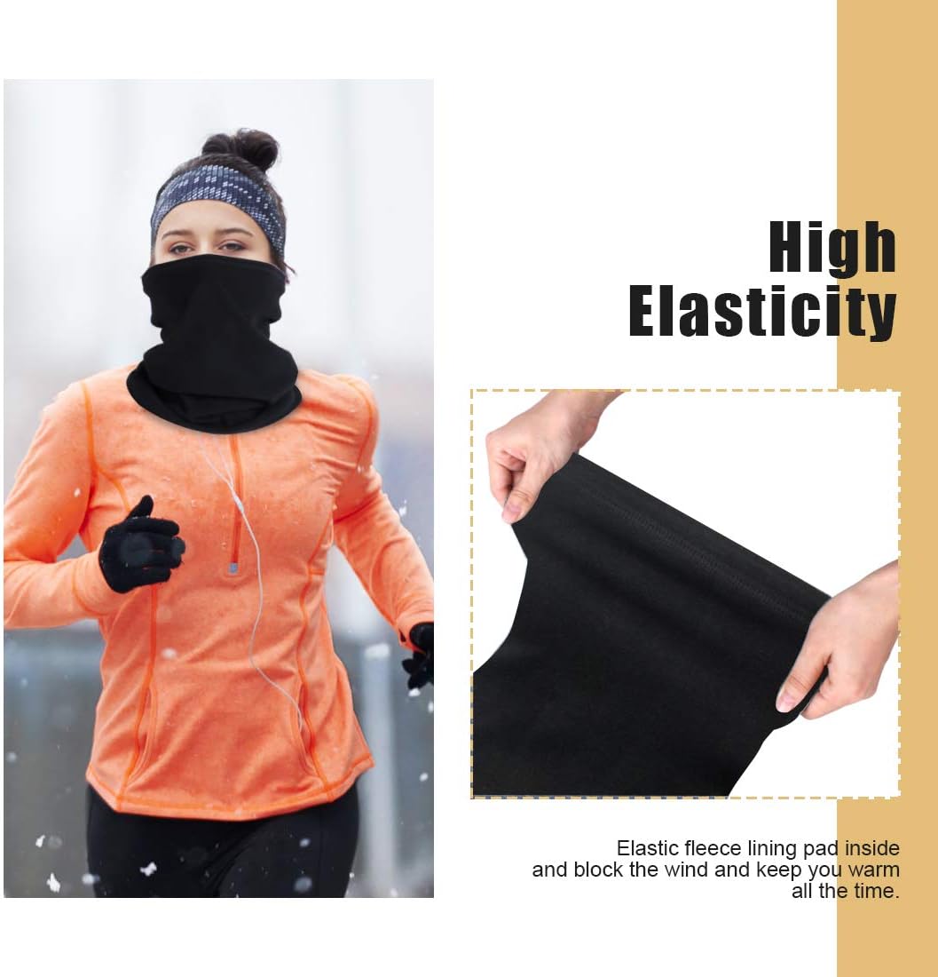 Winter Neck Warmer Fleece Windproof Neck Gaiter Snood - Image 2