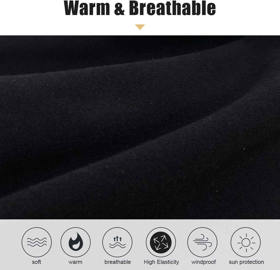Winter Neck Warmer Fleece Windproof Neck Gaiter Snood - Image 3
