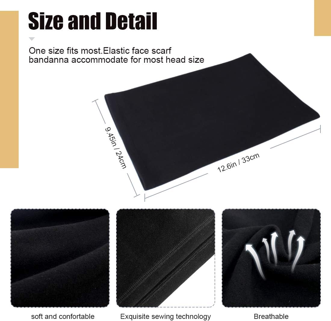 Winter Neck Warmer Fleece Windproof Neck Gaiter Snood - Image 4