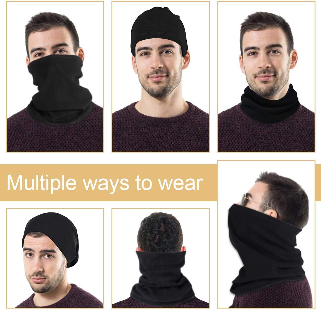 Winter Neck Warmer Fleece Windproof Neck Gaiter Snood - Image 5