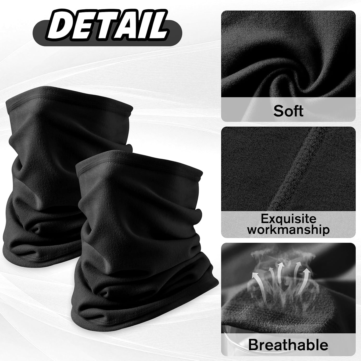 Leaflai 2 Pack Multifunctional Breathable Neck Gaiter - Image 4