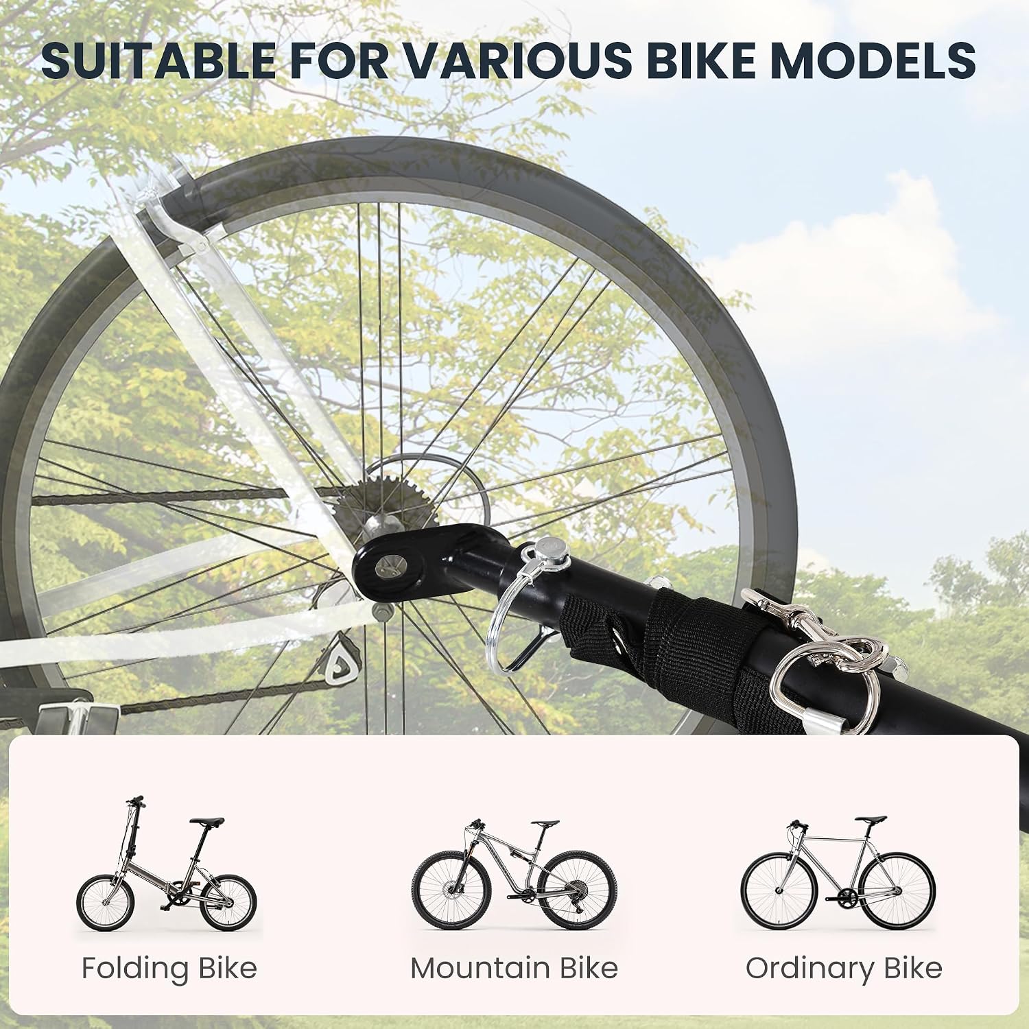 HOMCOM Bike Trailer Cargo Steel Frame - Image 8
