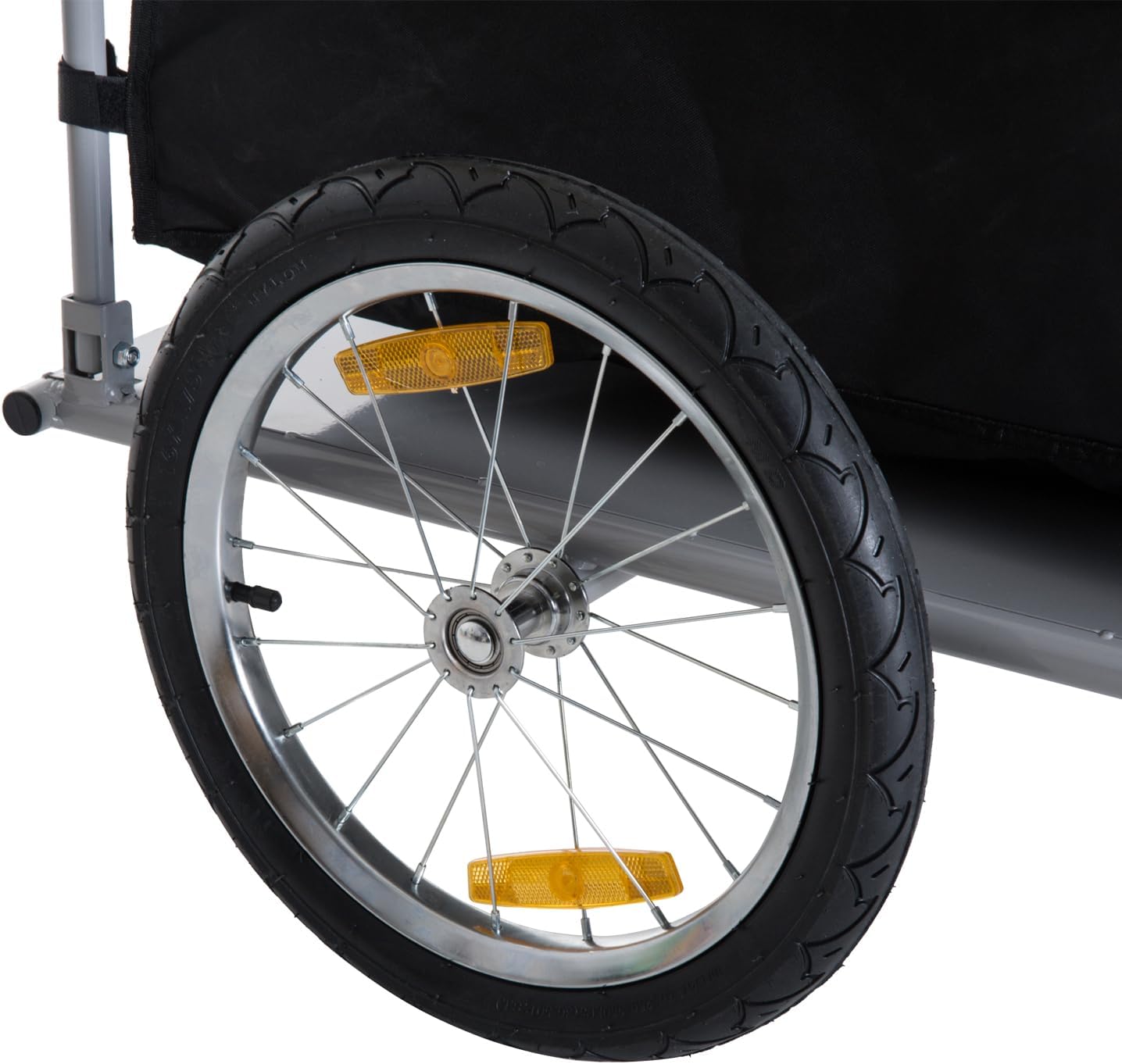 HOMCOM Bicycle Cargo Trailer, Two-Wheel - Image 9