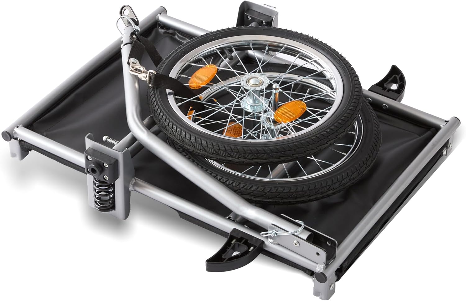 Relaxdays bike cargo trailer, foldable, 120L - Image 6