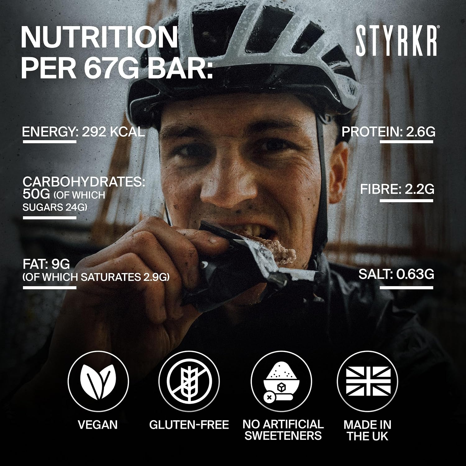 Styrkr BAR50 Energy Bars Cycling & Running - Mixed Flavours Pack - Image 4