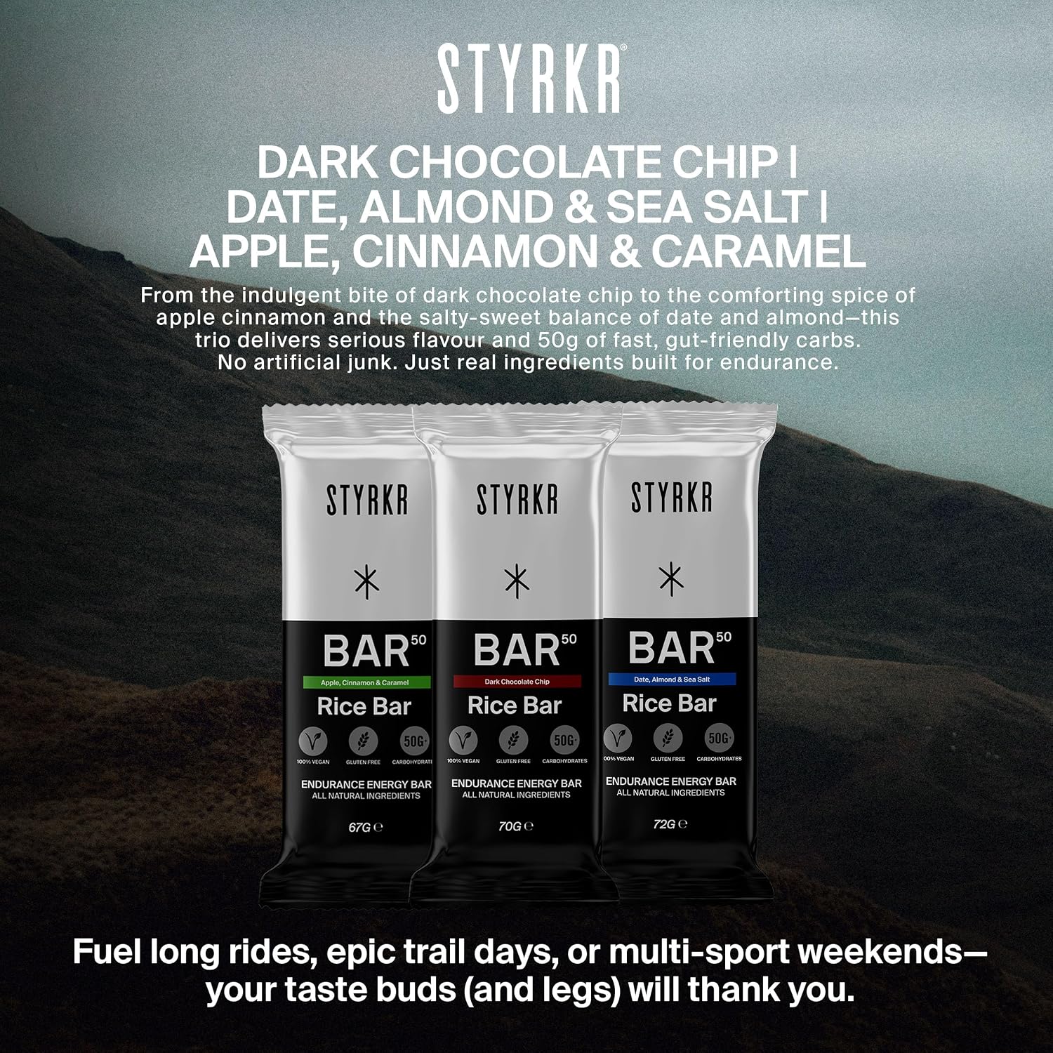Styrkr BAR50 Energy Bars Cycling & Running - Mixed Flavours Pack - Image 6