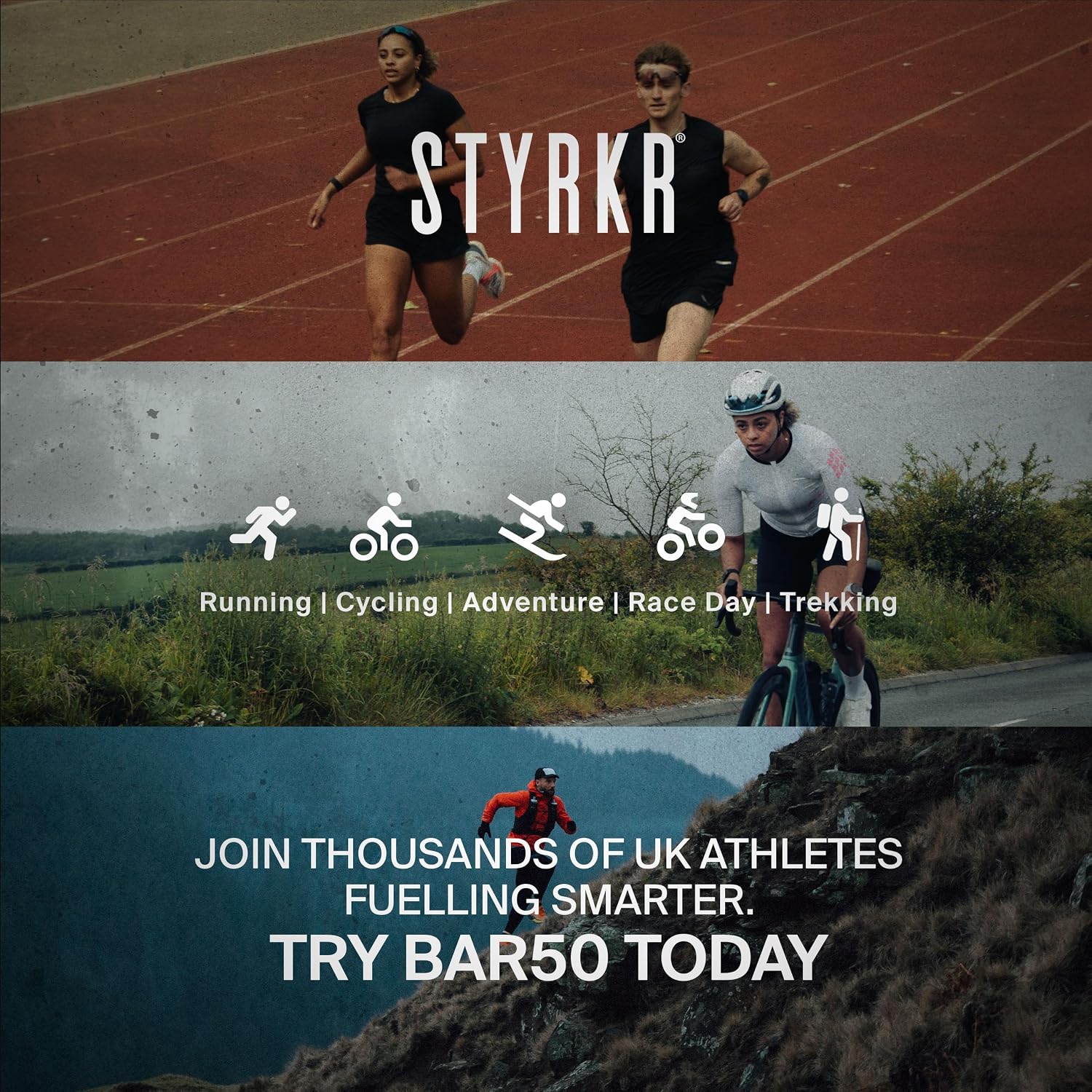 Styrkr BAR50 Energy Bars Cycling & Running - Mixed Flavours Pack - Image 8