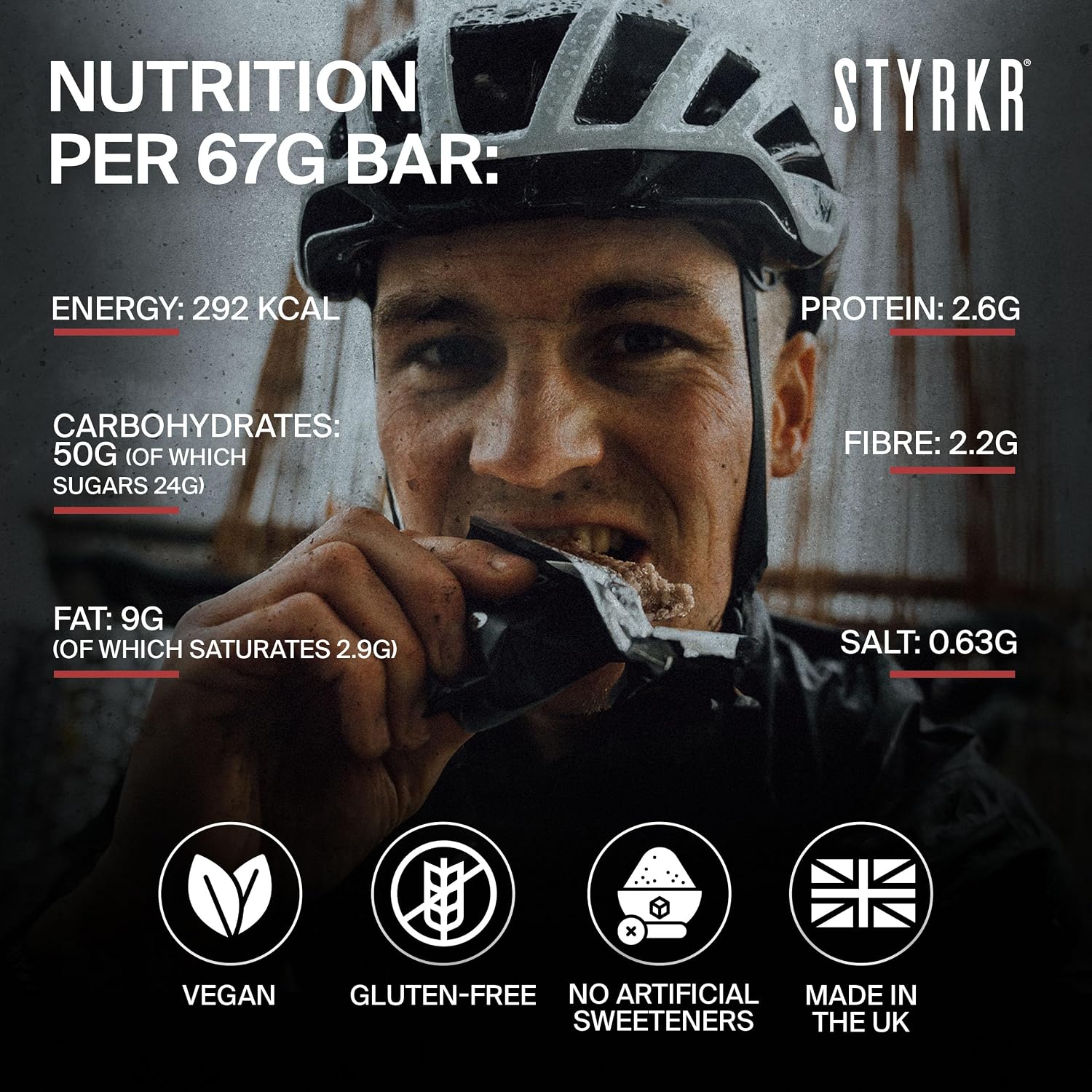 Styrkr BAR50 Energy Bars Cycling & Running 50g of Carbs - Image 4
