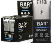 Styrkr BAR50 Energy Bars - Pack of 12 Rice Bars for Cycling & Running - Date, Almond & Dark Chocolate - Approved by Endurance Athletes - 50g of Carbs via Advanced Dual-Carb Formulation - 12x Pack
