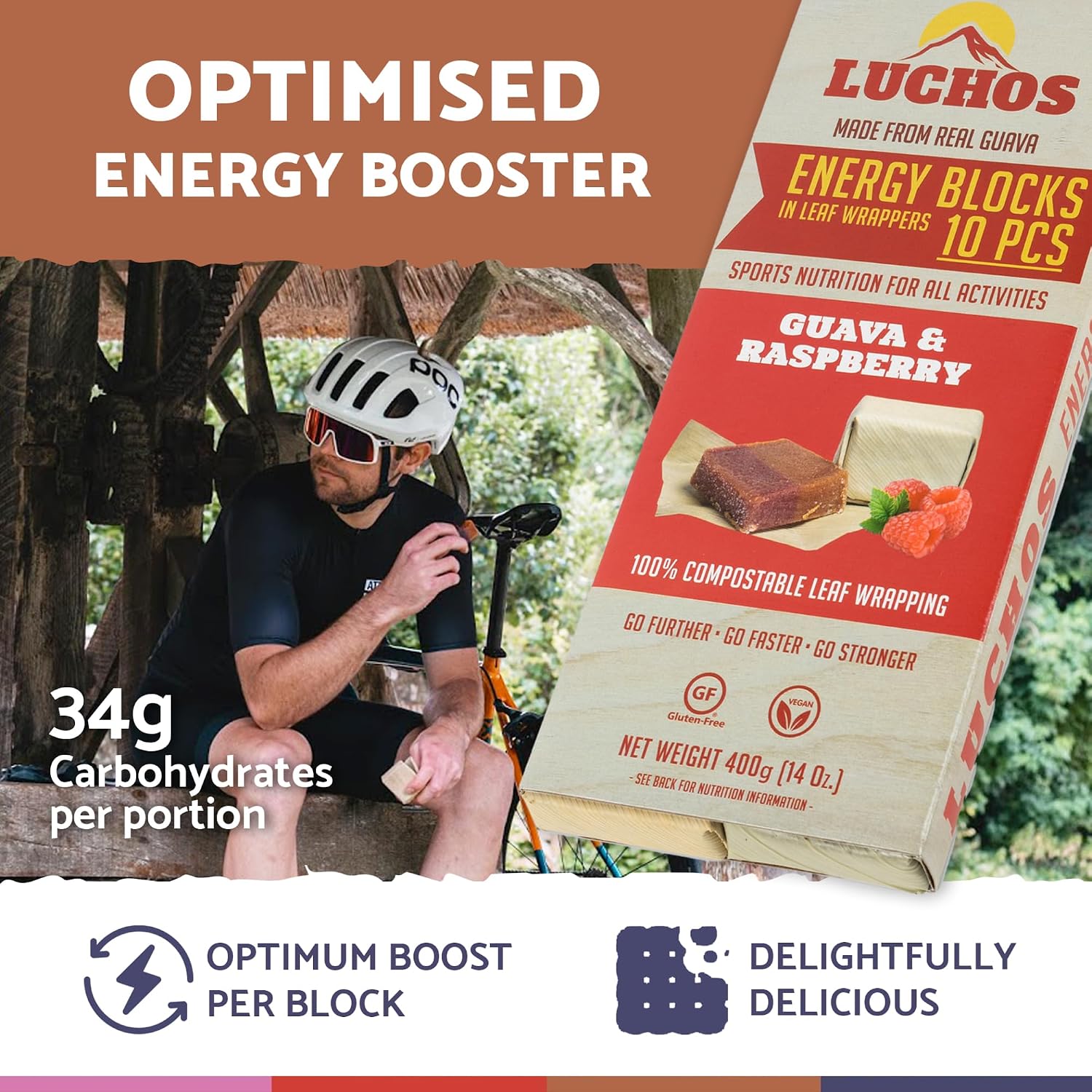 LUCHOS Energy Blocks - Guava & Raspberry - Image 4