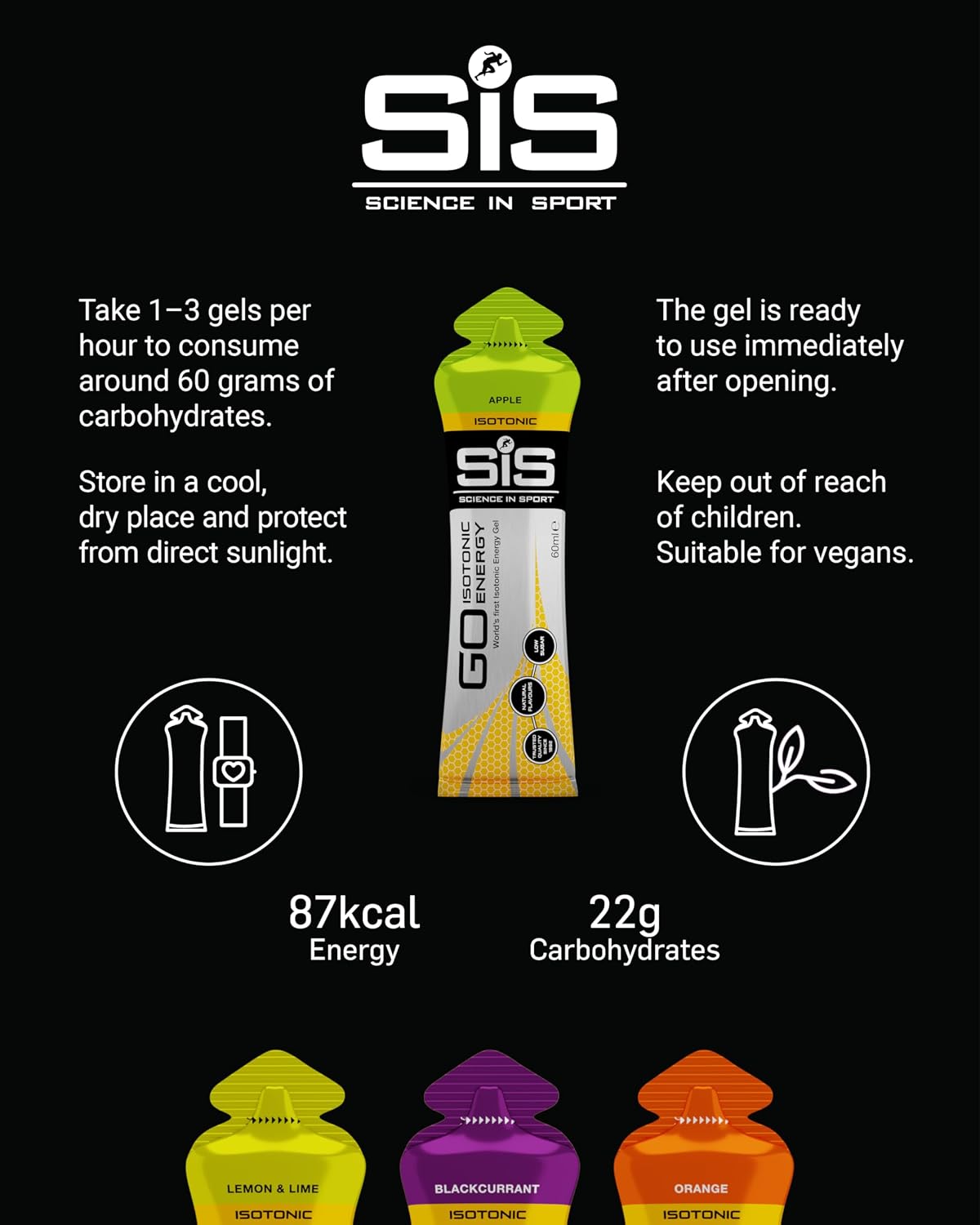 Science in Sport GO Isotonic Energy Gels Mixed Flavours - Image 5