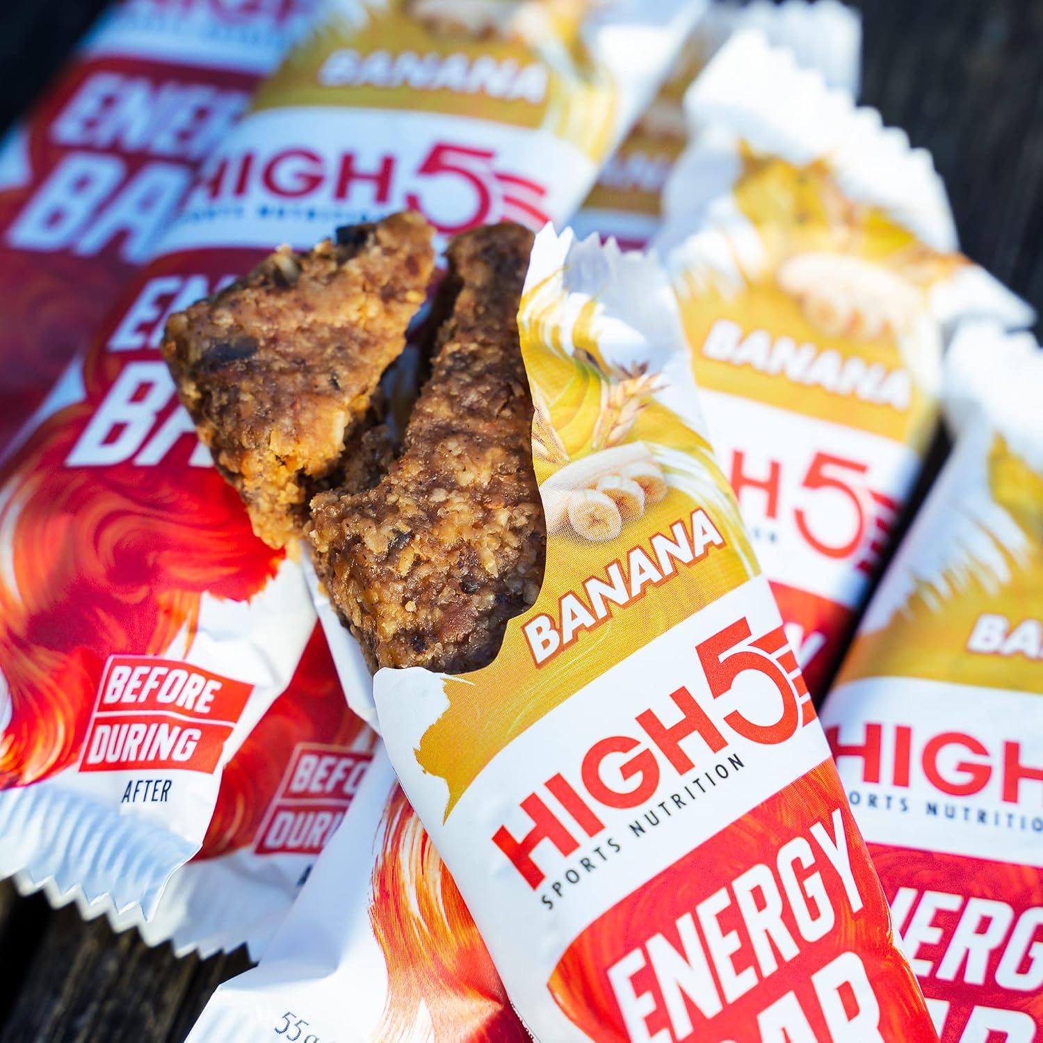 HIGH5 Energy Bars for Cycling, Real Fruits, Banana, 12 x 55g - Image 6