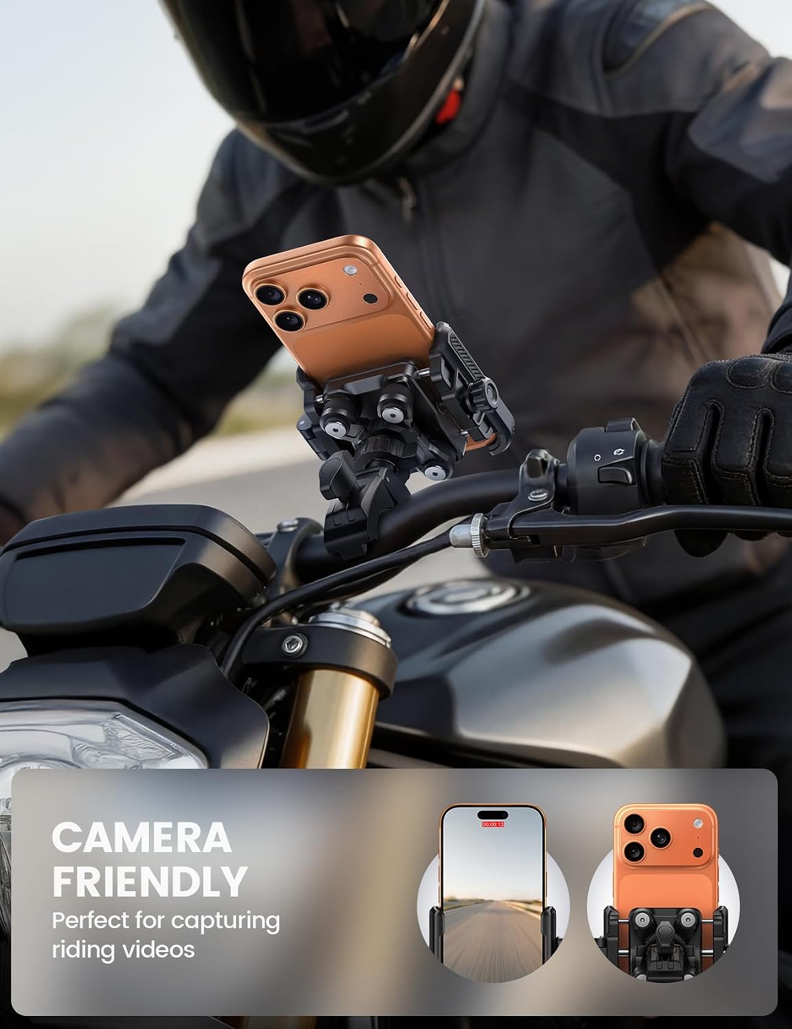 Lamicall Motorbike Phone Holder Phone Mount - Image 3