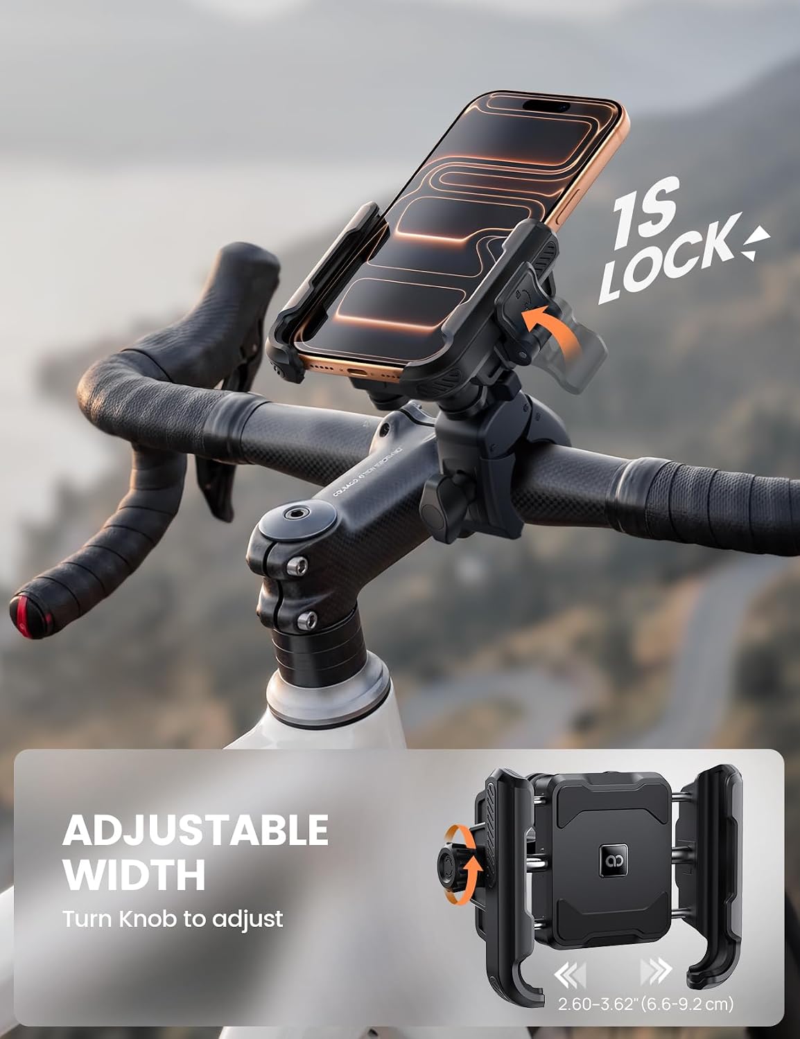 Lamicall Motorbike Phone Holder Phone Mount - Image 4