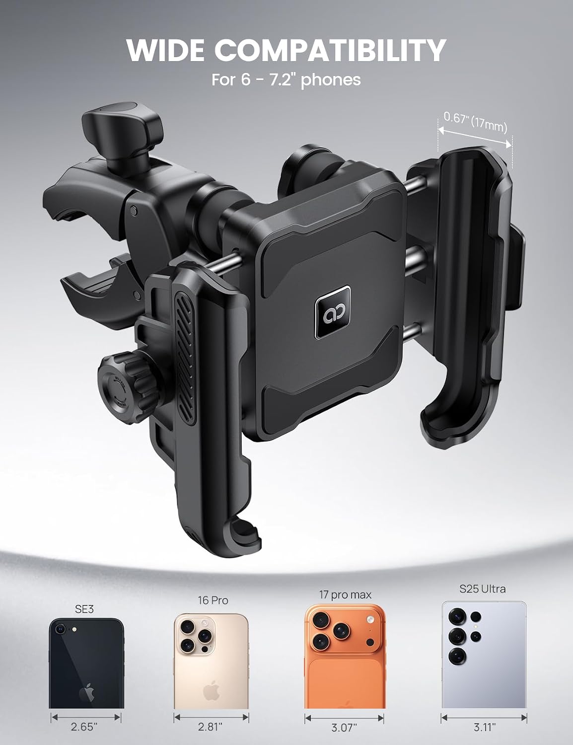Lamicall Motorbike Phone Holder Phone Mount - Image 5