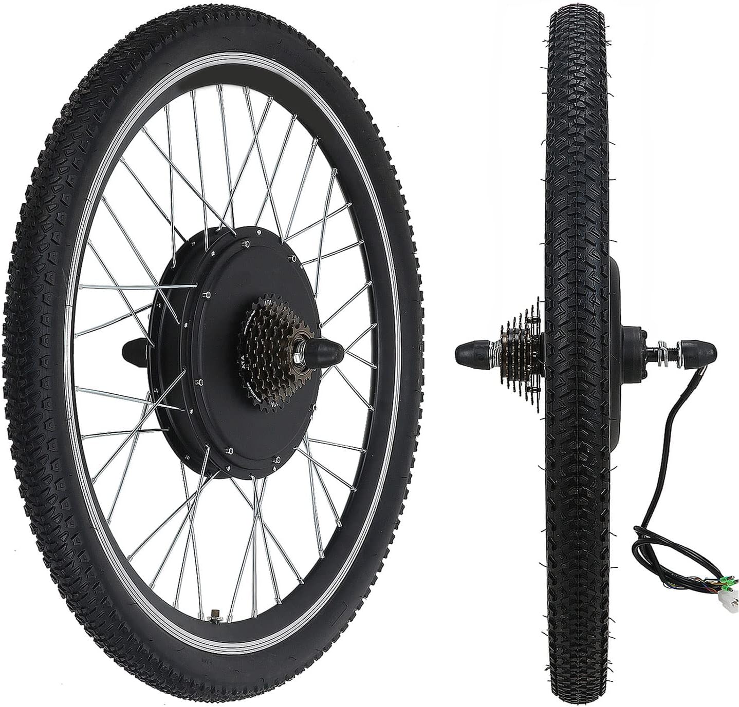 48V 26" Electric Bike Conversion Kit, Rear Wheel Motor - Image 4