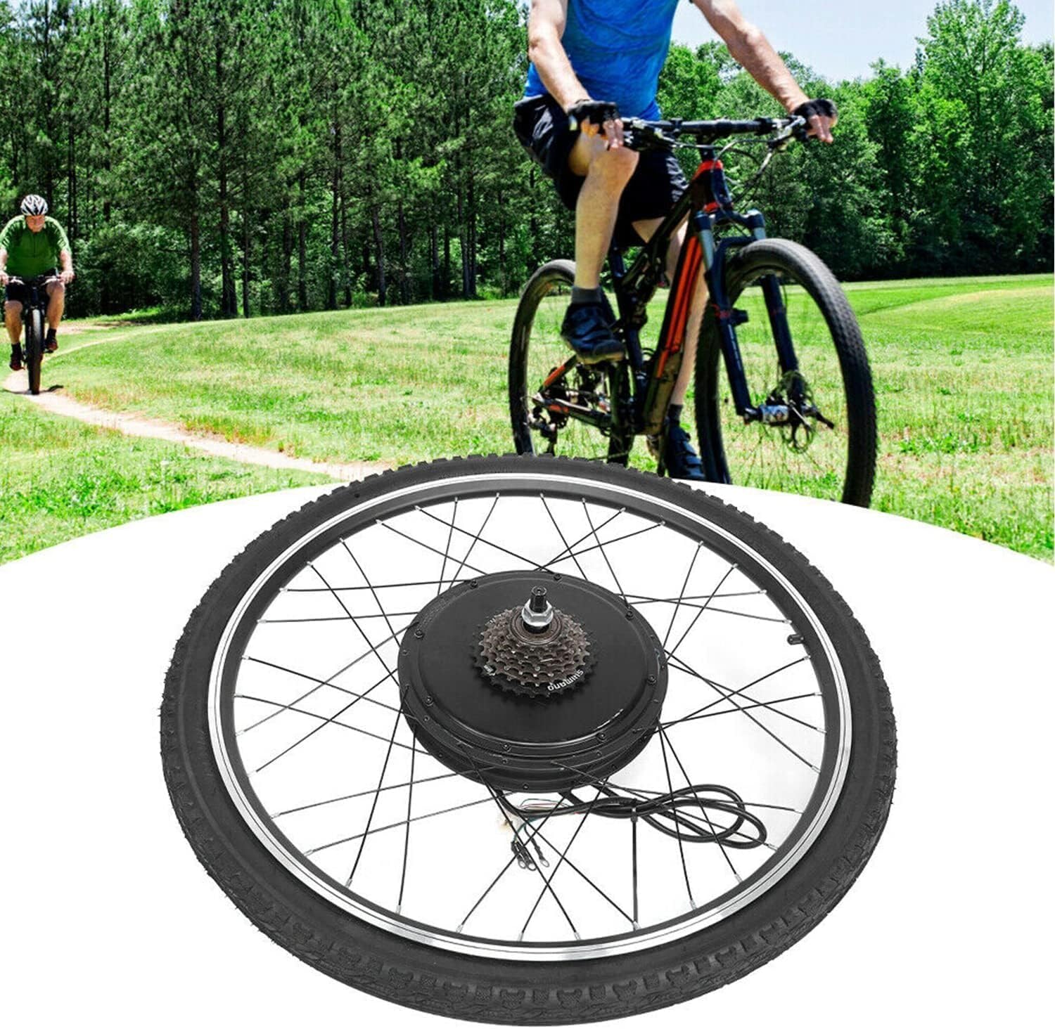 48V 26" Electric Bike Conversion Kit, Rear Wheel Motor - Image 5