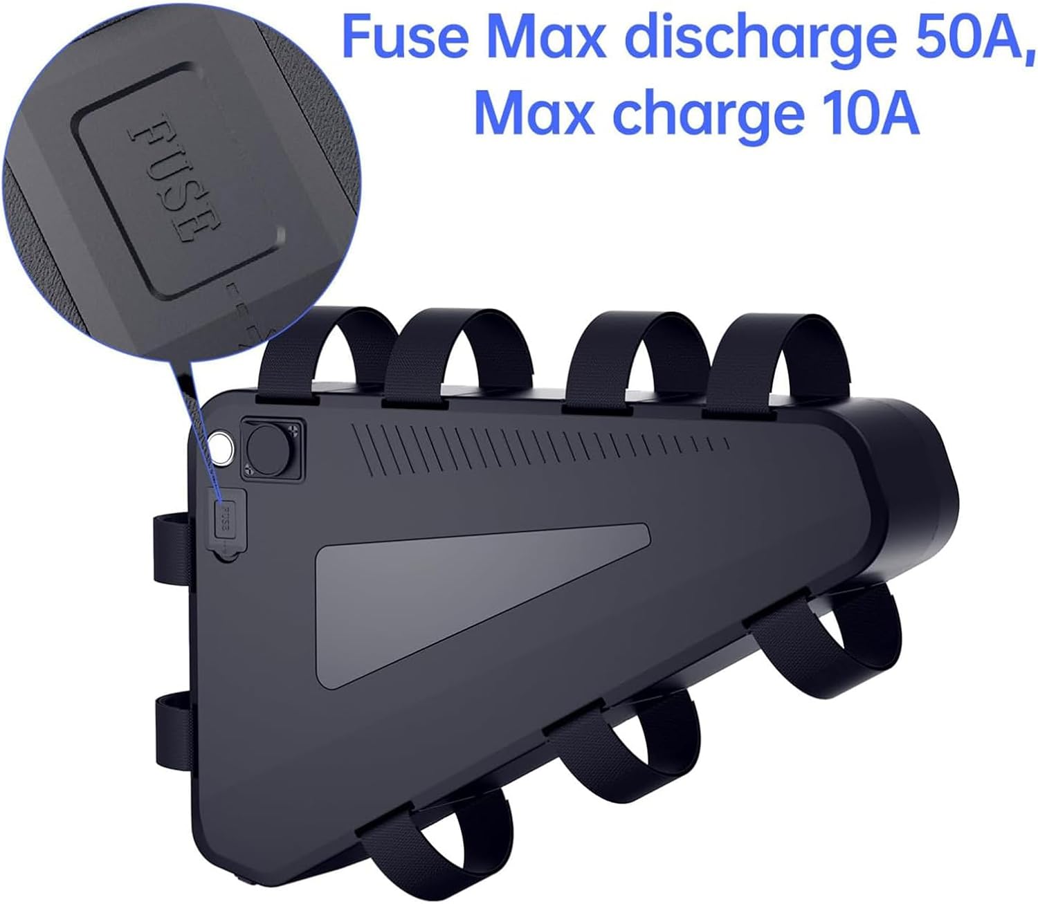 52V 31.2Ah E-Bike Battery, Triangle Lithium Pack, Charger - Image 5