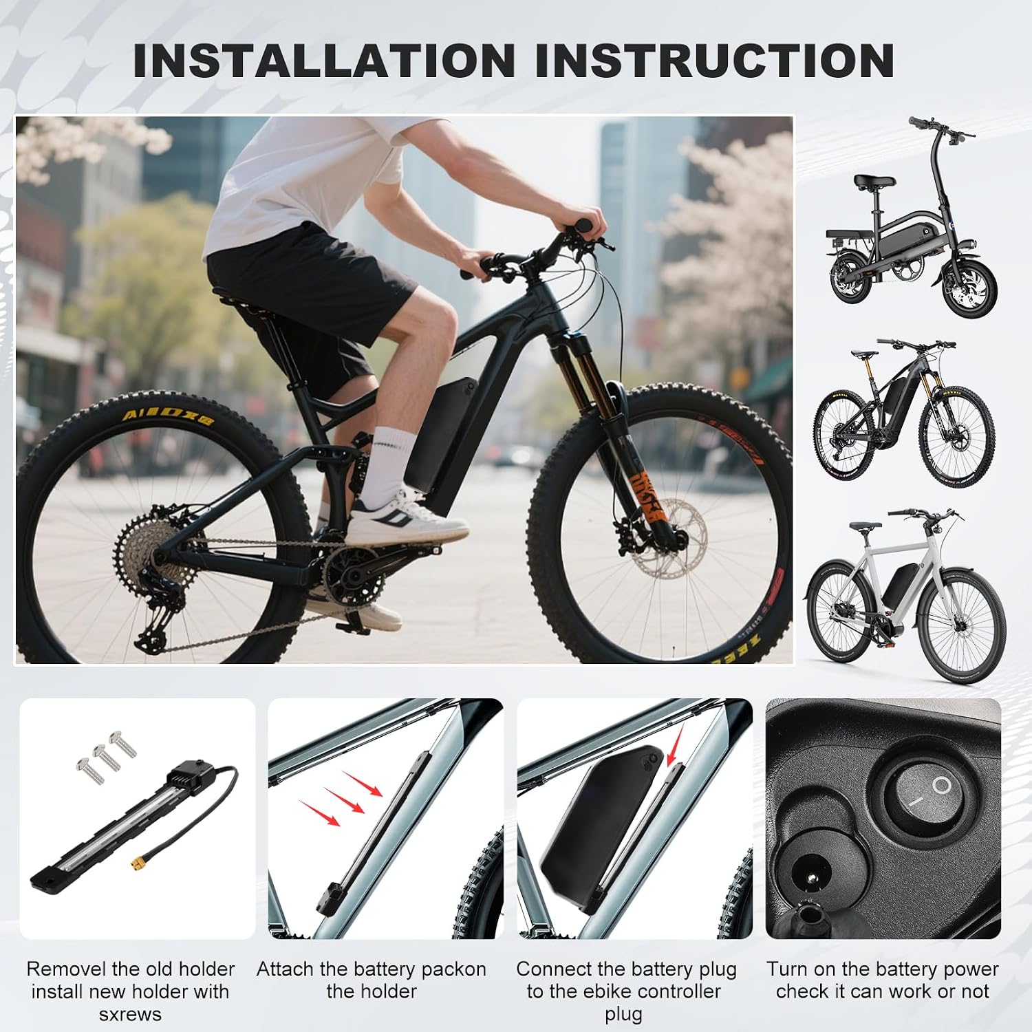 Ebike Battery 52V 20AH with 3A Charger - Image 6