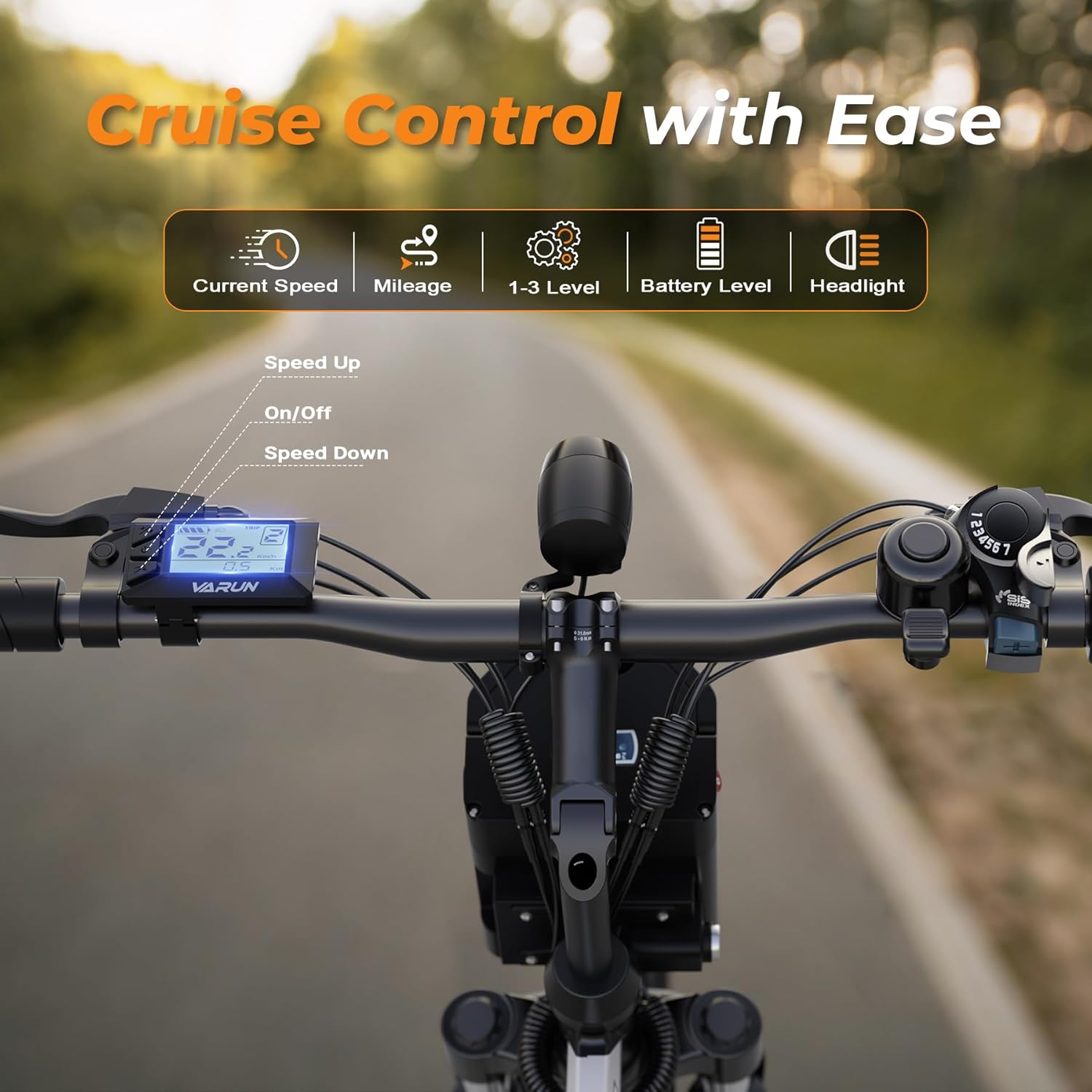 VARUN 26'' Folding Electric Bike, 48V Removable Battery - Image 4