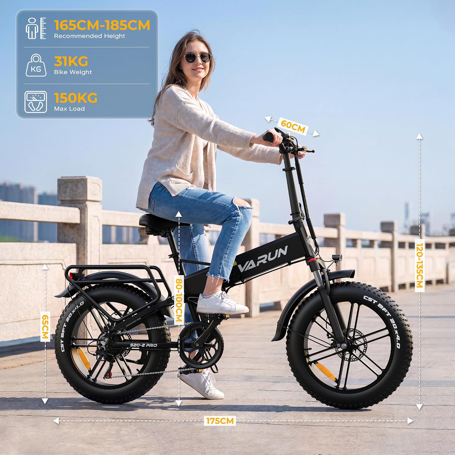 VARUN 20 × 4.0'' Fat Tire Electric Bike, 48V 13Ah - Image 7