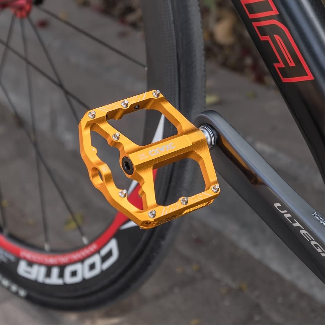 CXWXC Bicycle Pedals with Reflectors 9/16 Inch - Image 7