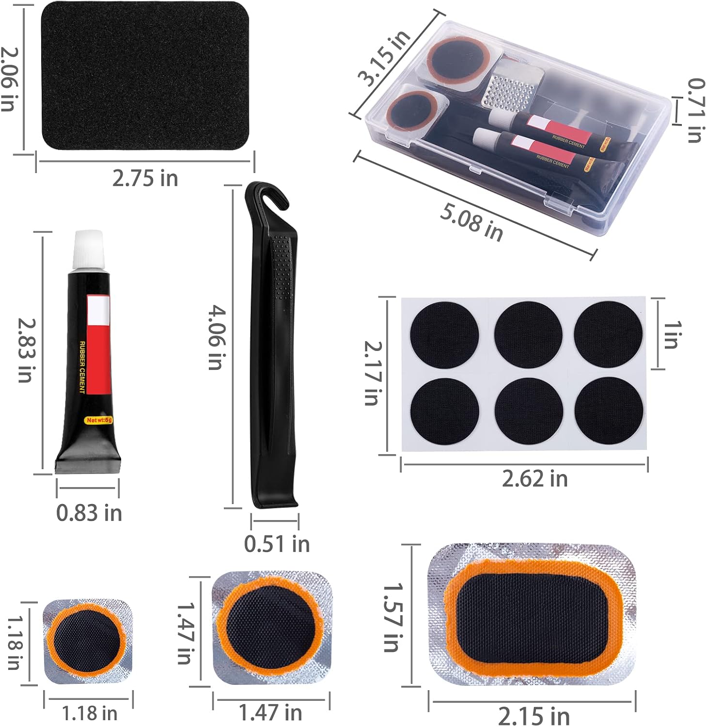 Puncture Repair Kit, Glueless Patches - Image 7