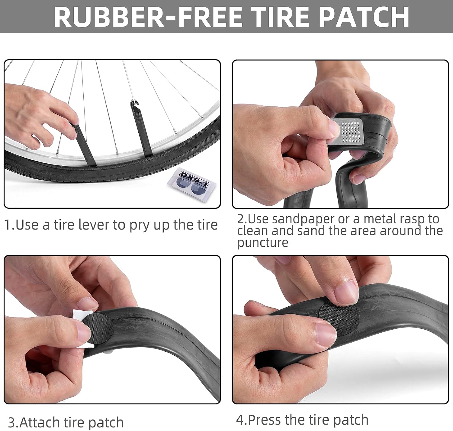 Puncture Repair Kit, Glueless Patches - Image 9