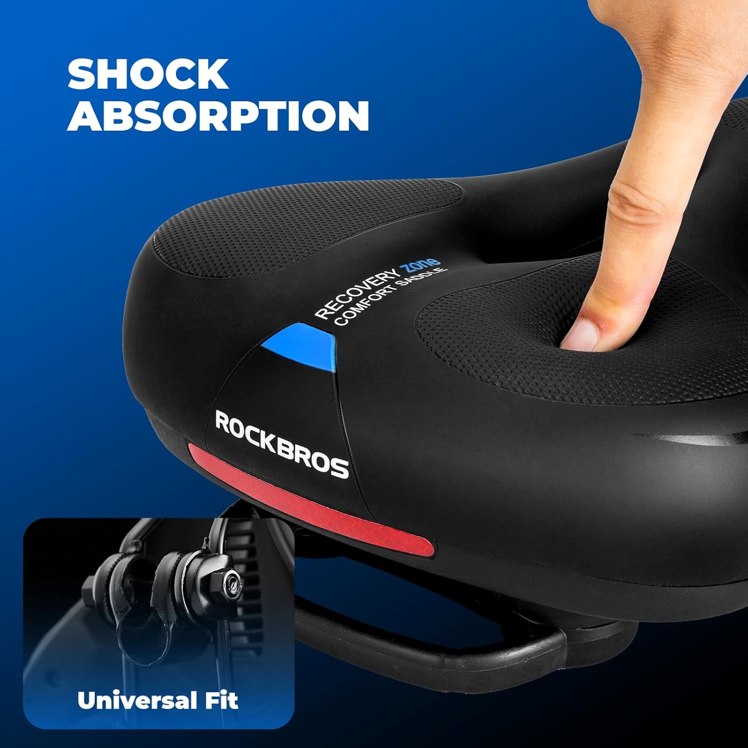ROCKBROS Bike Seat Cushion Comfortable Soft Bicycle Saddle - Image 3