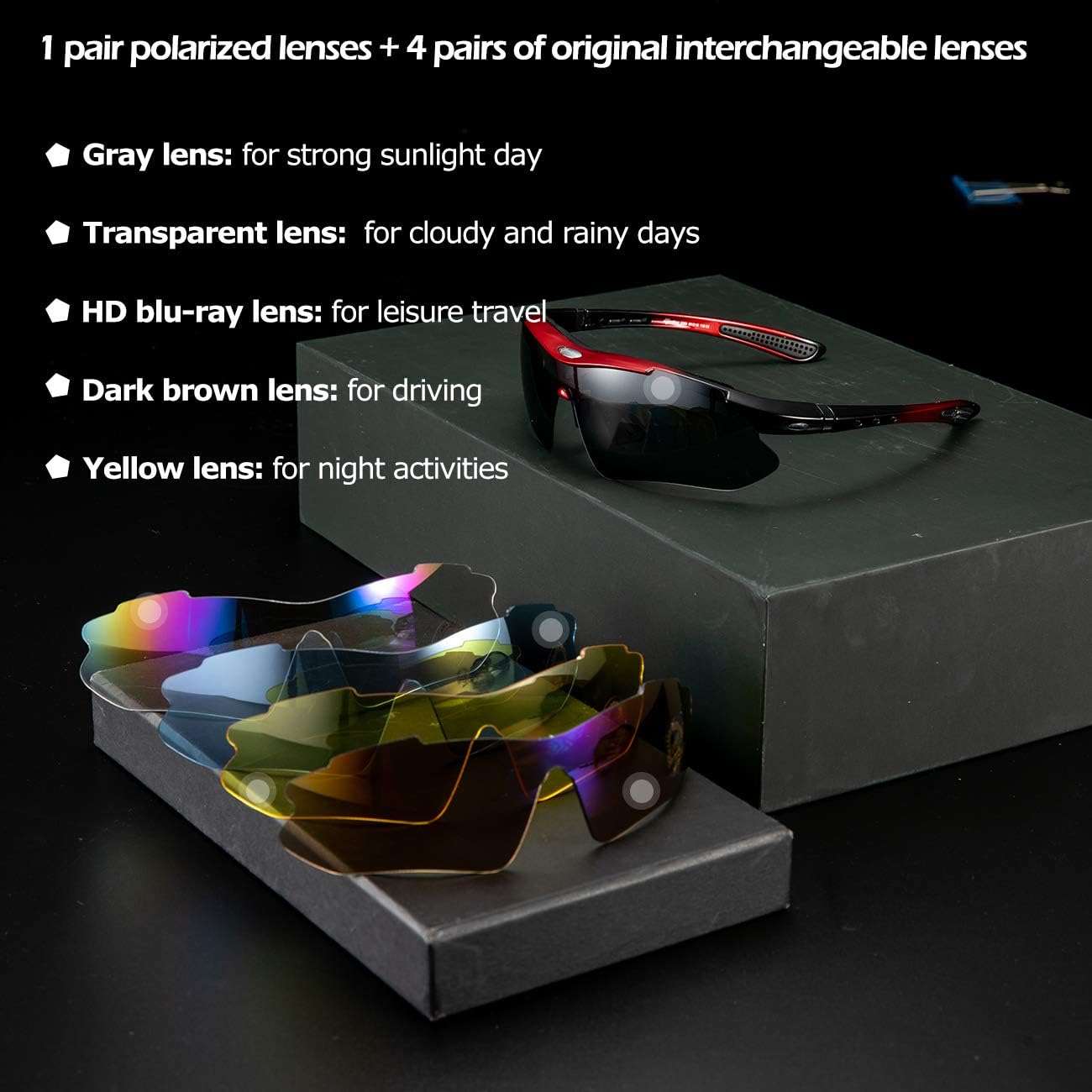 ROCKBROS Polarized Sports Cycling Glasses - Image 3