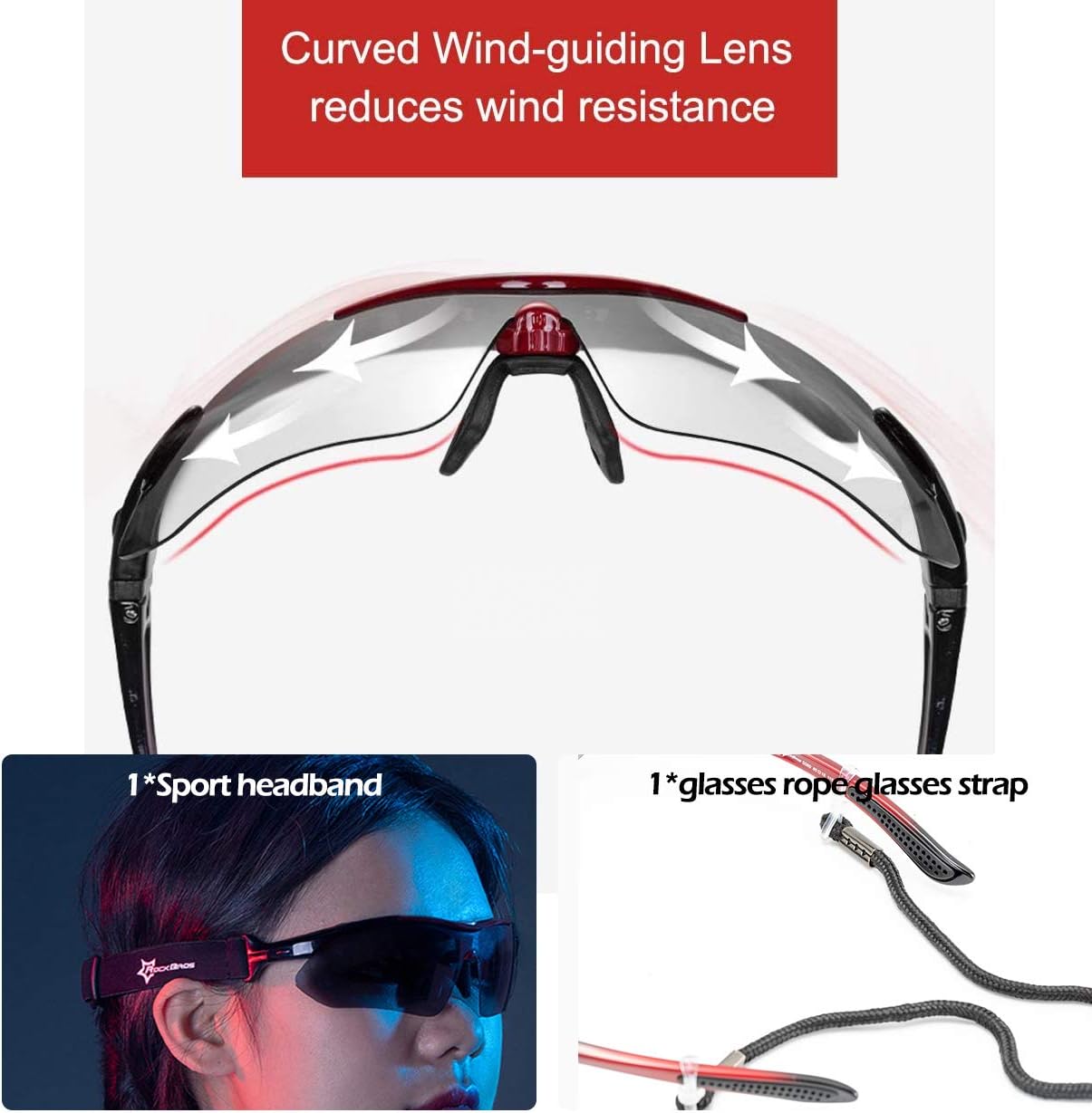 ROCKBROS Polarized Sports Cycling Glasses - Image 6