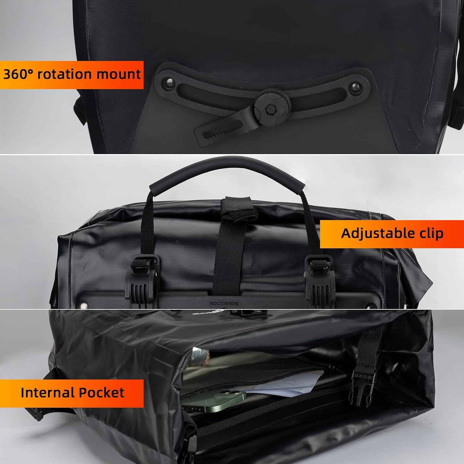 ROCKBROS Bike Pannier Bag 100% Waterproof - Image 7
