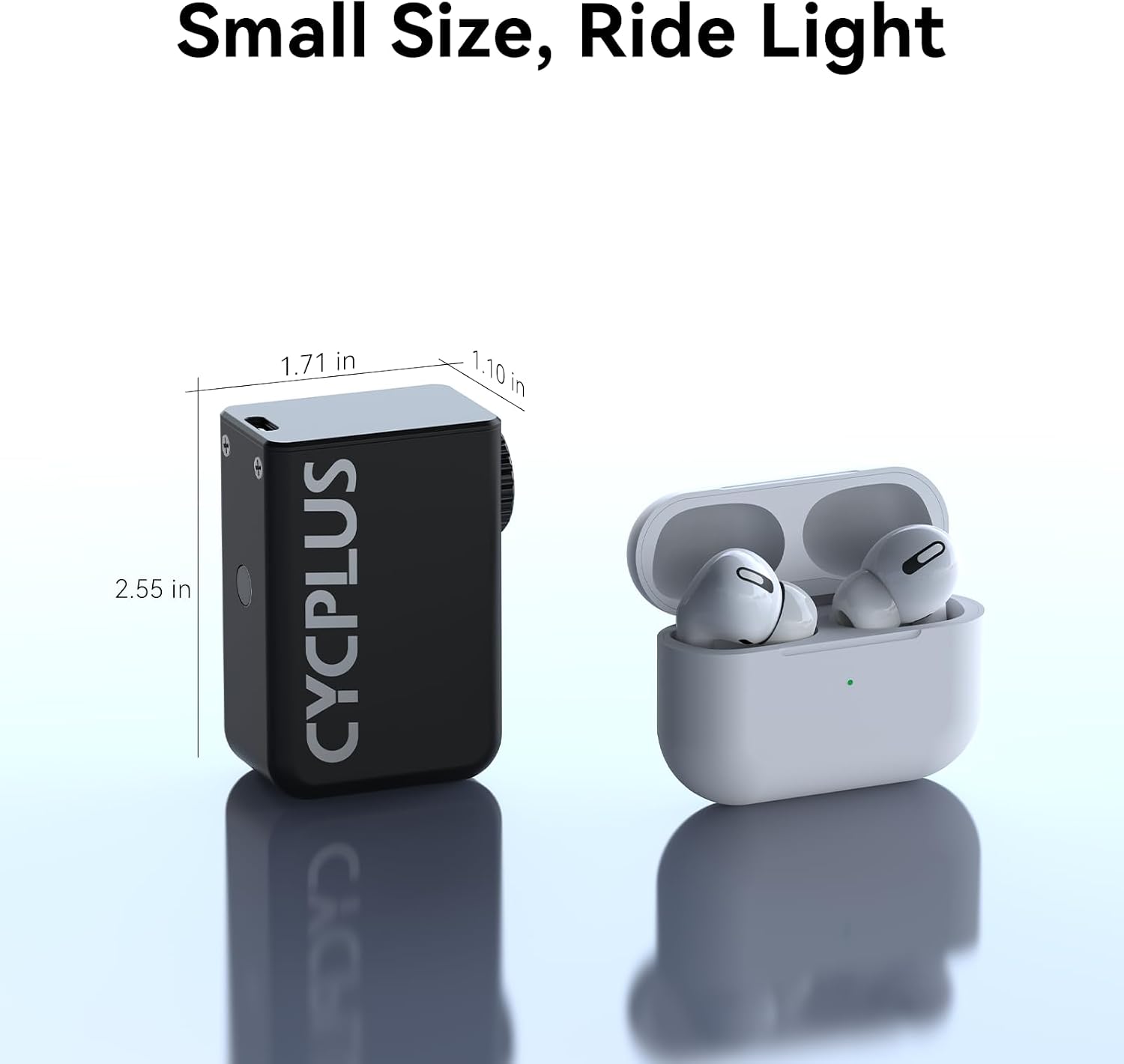 CYCPLUS Tiny Bike Pump, AS2, 87g, Magnesium Alloy Shell - Image 3