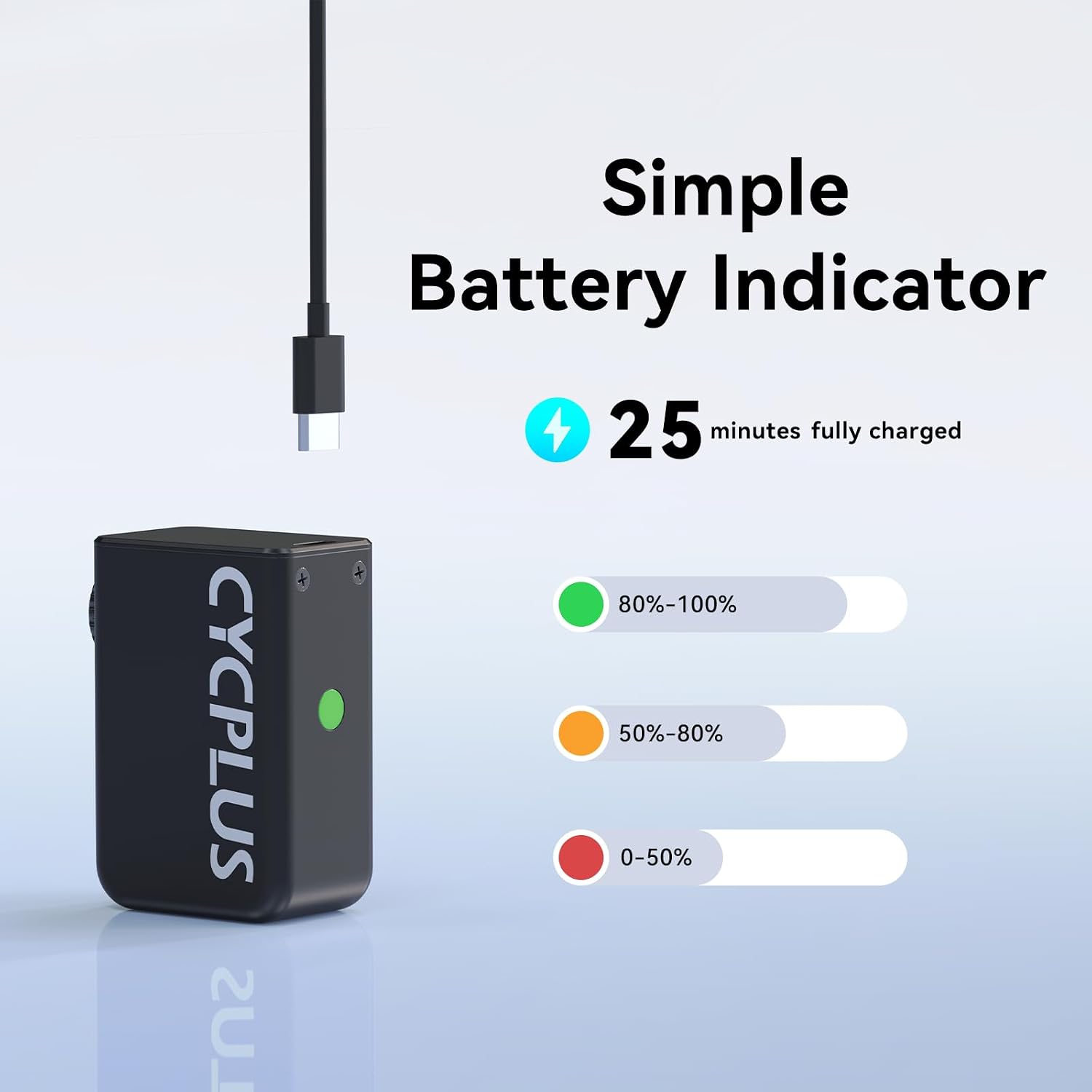 CYCPLUS Tiny Bike Pump, AS2, 87g, Magnesium Alloy Shell - Image 6