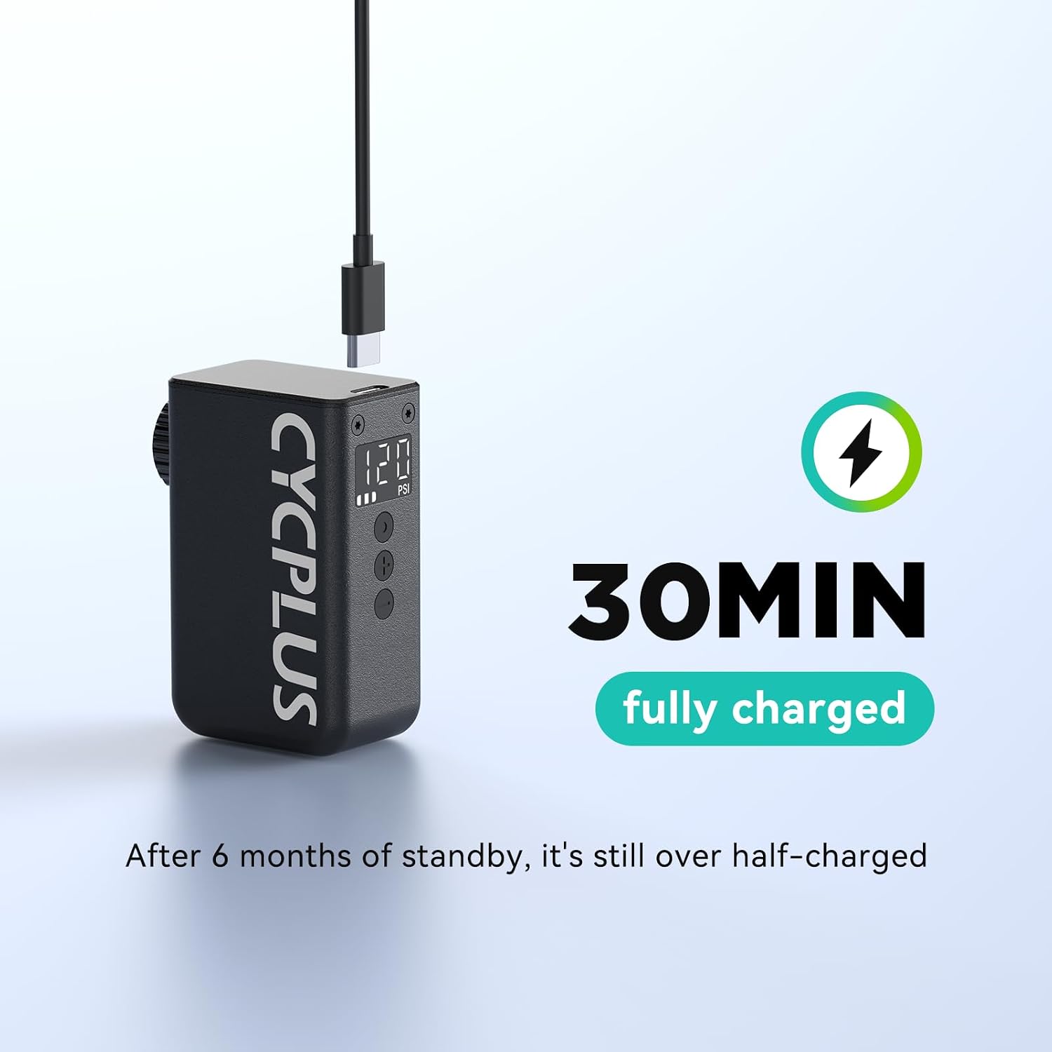 CYCPLUS Tiny Electric Bike Pump AS2Pro 120g - Image 8