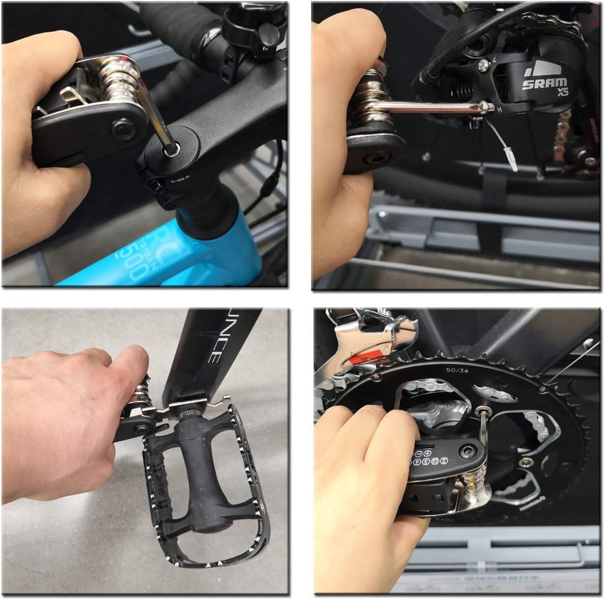 Kitbest Bike Puncture Tool Kit 6-in-1 Multi Tools - Image 6