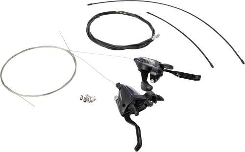 Shimano Altus ST-EF500 EZ fire plus STI set, 2-finger lever, 3 x 7-speed, black