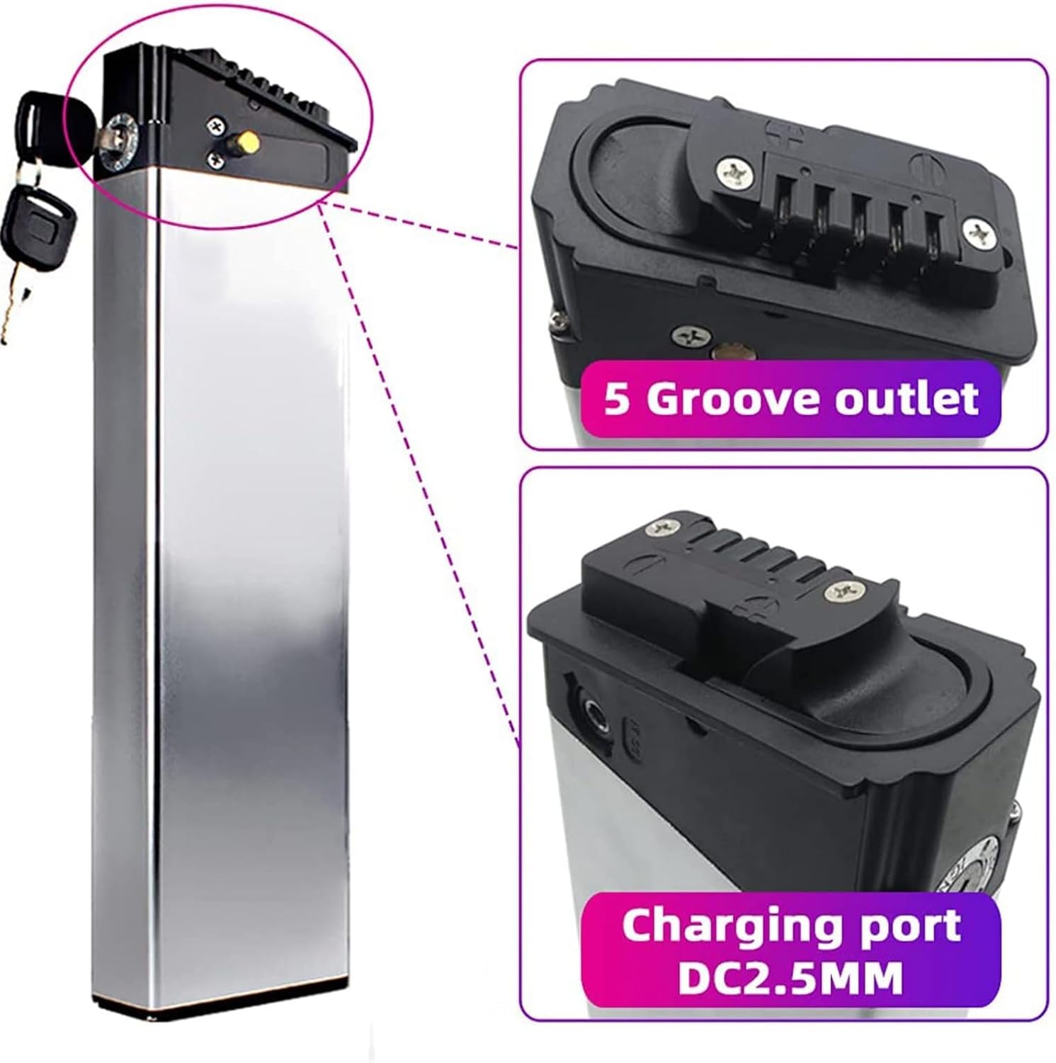 48V E-Bike Battery 14Ah for Shengmilo Folding EBike Battery - Image 2