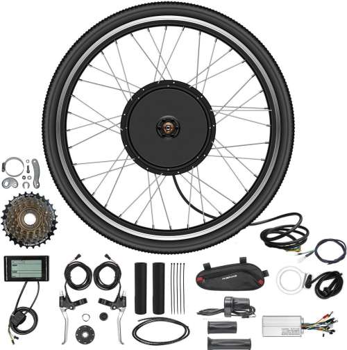 48V 27.5" 29'' 30A Controller Rear wheel Electric Bikes Conversion Kit Hub Motor, Electric Bicycle Motor,E-bike Cycling Hub with Controller, Bike Bicycle Conversion Tool Kit 7-speed Cassette